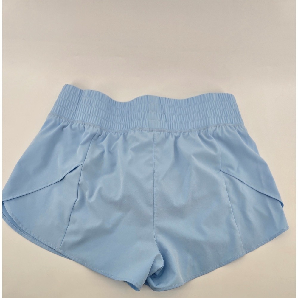 Buc-ee's Athletic Shorts Womens XL Blue Smocked Waist Running Beaver Logo XL - Picture 4 of 5